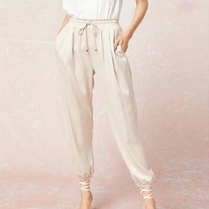 Satin jogger pant